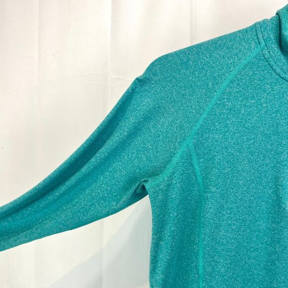 REI Co-Op Womens 1/4 Zip Tech Shirt 885470 Travel Hike Camp Pullover Green S - Picture 6 of 11